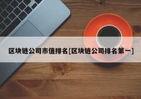 区块链公司市值排名[区块链公司排名第一]